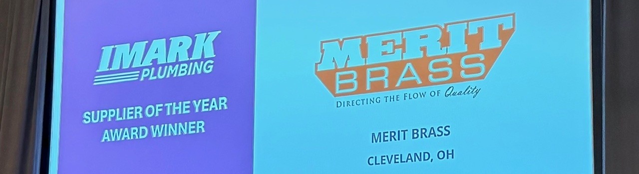 Family Owned PVF manufacture and supplier Merit Brass recognized as IMARK Plumbing’s 2026 Supplier of the Year, voted by members